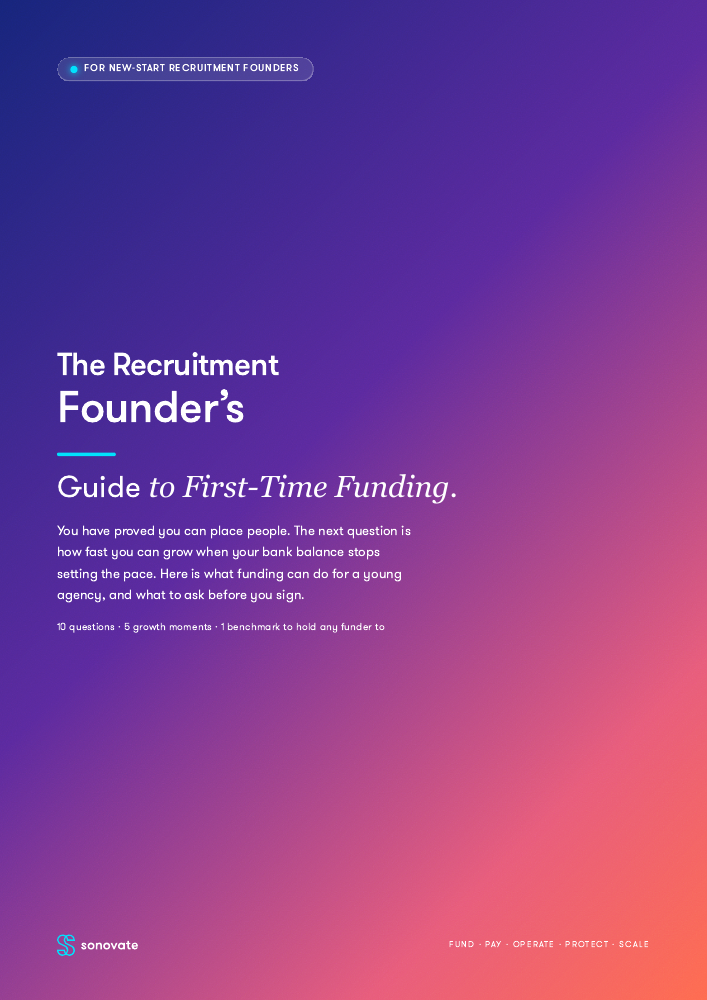 Cover of The Recruitment Founder’s Guide to First-Time Funding