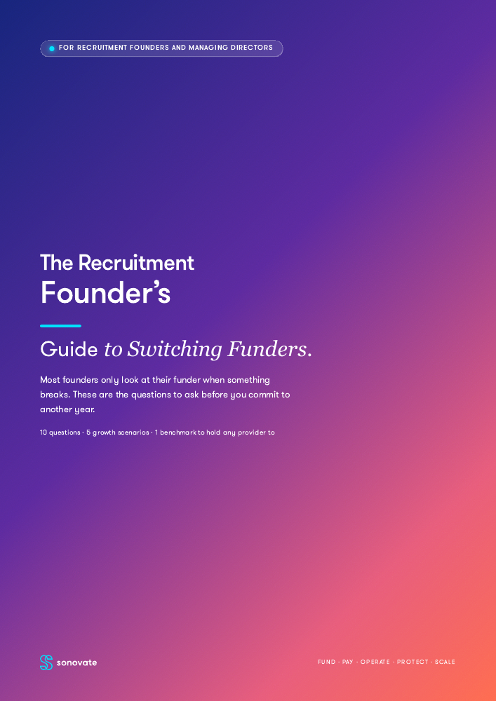Cover of The Recruitment Founder’s Guide to Switching Funders