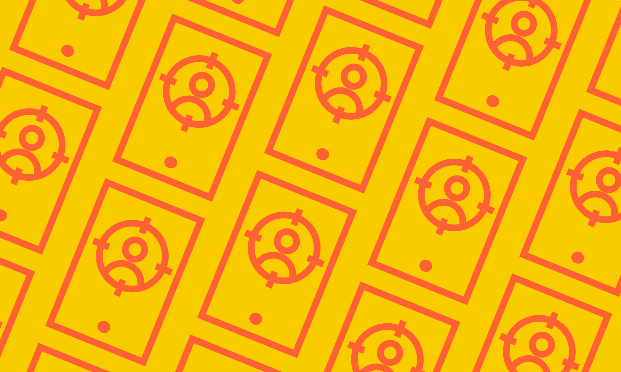 head hunting yellow background duplicated