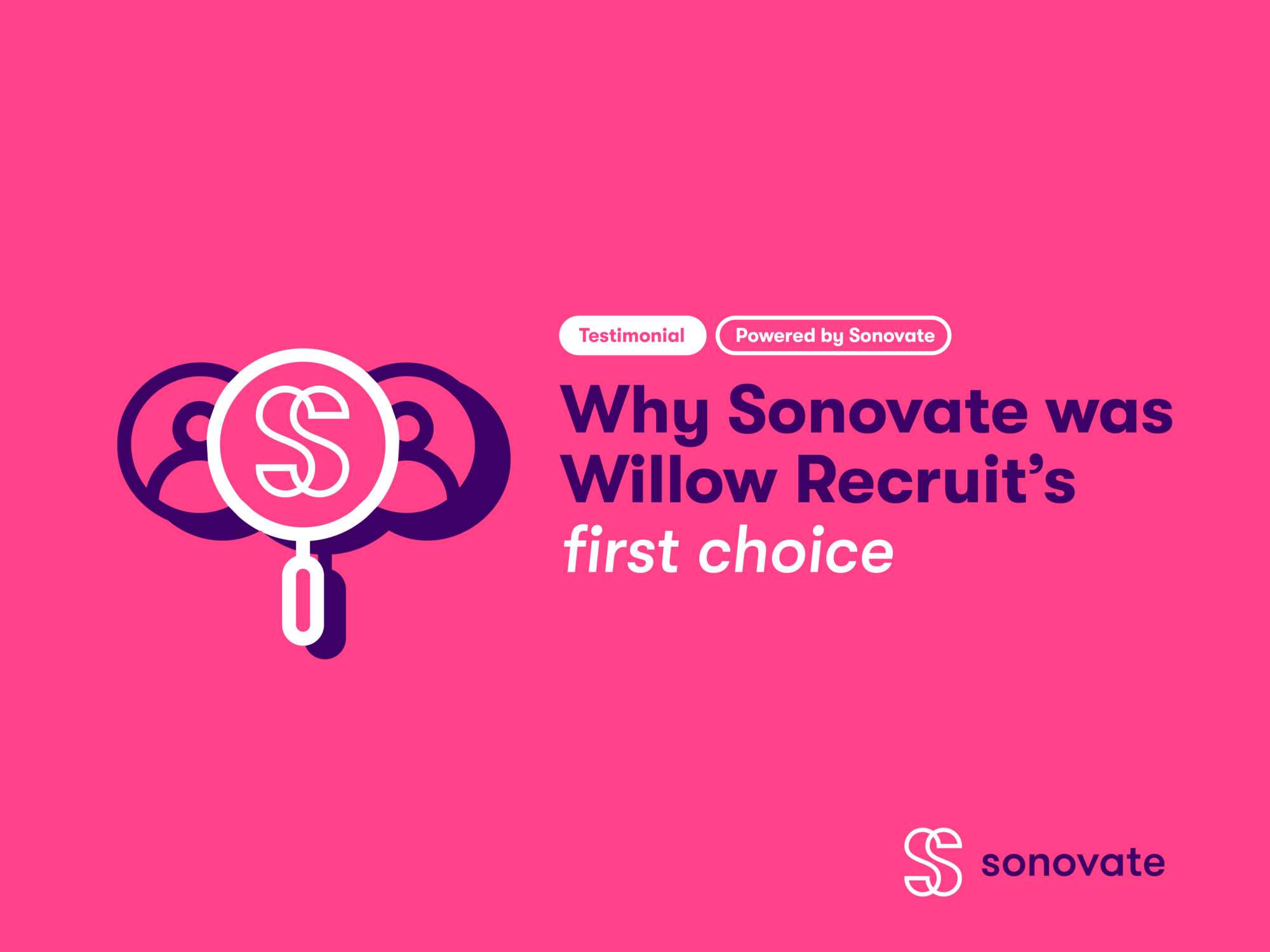 Louis Buttrick, Director at Willow Recruit, explains why Sonovate has become his go-to funding partner, from instant credit insights to reliable support and fast payments. Louis Buttrick, Director at Willow Recruit, explains why Sonovate has become his go-to funding partner, from instant credit insights to reliable support and fast payments.